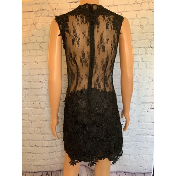 Cq by cq Black ALL Lace See-Through dress cocktail size small - Picture 8 of 15